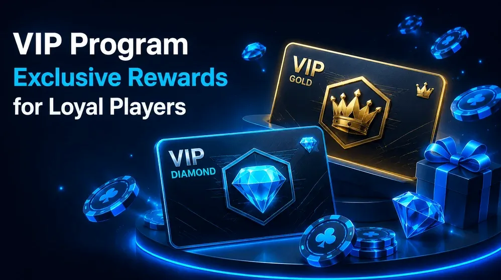 VIP loyalty tier cards with gold and diamond levels
